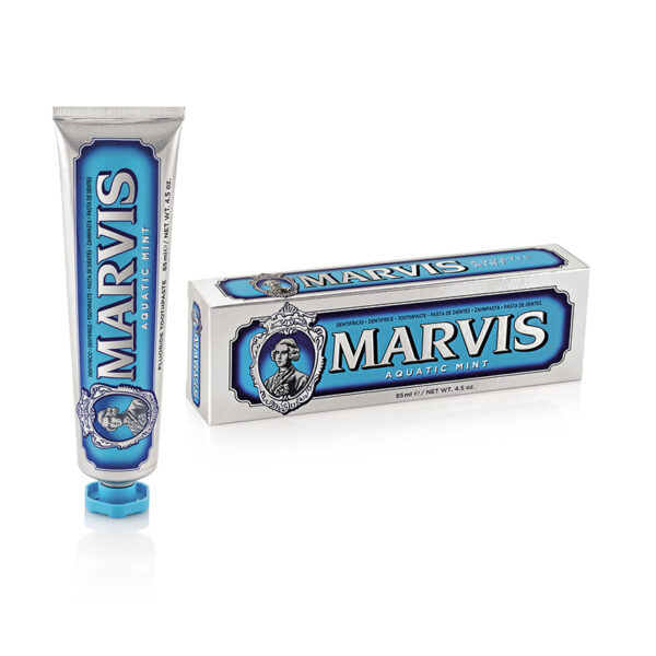 Marvis Aquatic Mint Οδοντόκρεμα για Ουλίτιδα , Πλάκα & Τερηδόνα 85ml - Image 1
