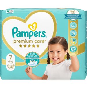 Pampers Premium Care No7 (15kg+) Βρεφικές Πάνες, 32τεμ