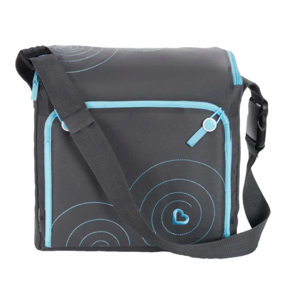 Munchkin Travel Booster Seat Τσάντα και Καρεκλάκι Φαγητού 2 σε 1 σε Γκρι/Γαλάζιο Χρώμα 1 Τεμάχιο - Image 1