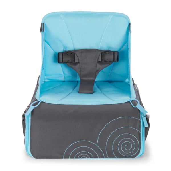 Munchkin Travel Booster Seat Τσάντα και Καρεκλάκι Φαγητού 2 σε 1 σε Γκρι/Γαλάζιο Χρώμα 1 Τεμάχιο - Image 6