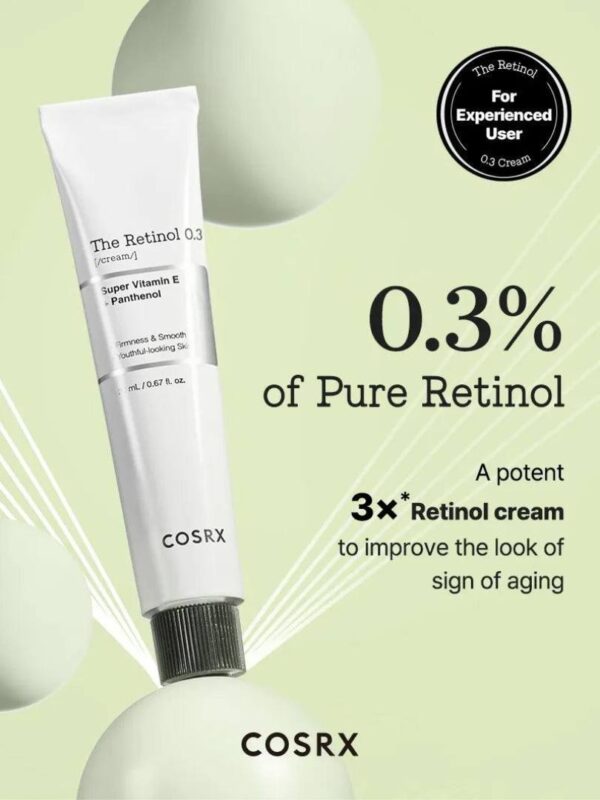 Cosrx The Retinol 0.3 Κρέμα Προσώπου για Ενυδάτωση, Αντιγήρανση & Ακμή με Ρετινόλη 20ml - Image 2