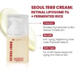 K-Secret Seoul 1988 Ενυδατική & Αντιγηραντική Κρέμα Προσώπου με Ρετινόλη & Βιταμίνη C 50ml - Image 7