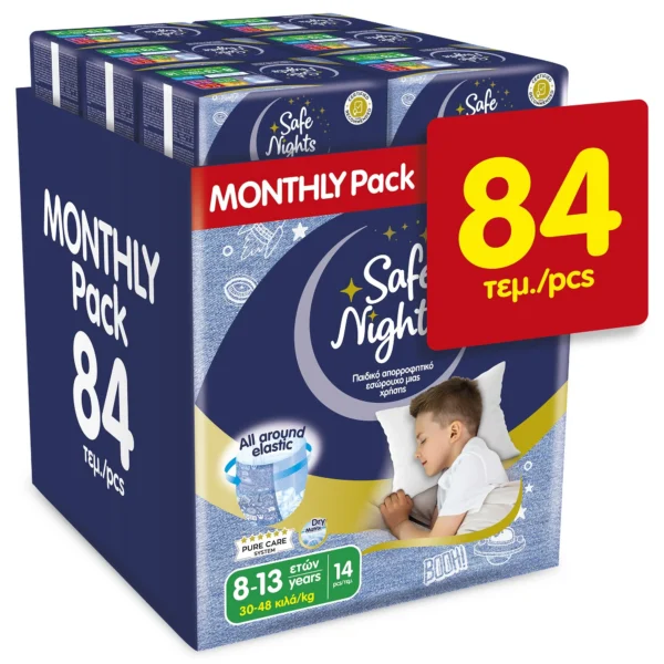 Babylino Safe Nights για Αγόρια Monthly Pack (30–48 kg) 84 τεμ.