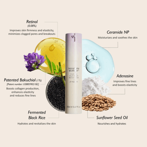 Haruharu Black Rice Serum Προσώπου με Ρετινόλη 20ml - Image 3