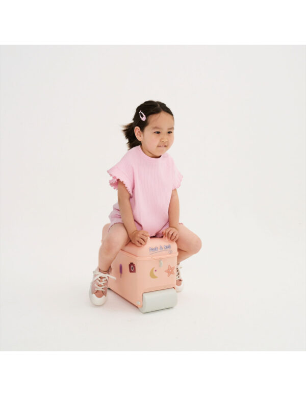 Little Roller Παιδική Βαλίτσα Ταξιδίου Καμπίνας Dusty Pink με 4 Ρόδες - Image 11