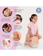 Little Roller Παιδική Βαλίτσα Ταξιδίου Καμπίνας Dusty Pink με 4 Ρόδες - Image 13