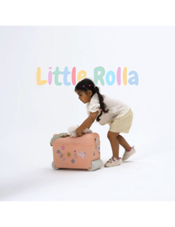 Little Roller Παιδική Βαλίτσα Ταξιδίου Καμπίνας Dusty Pink με 4 Ρόδες - Image 1