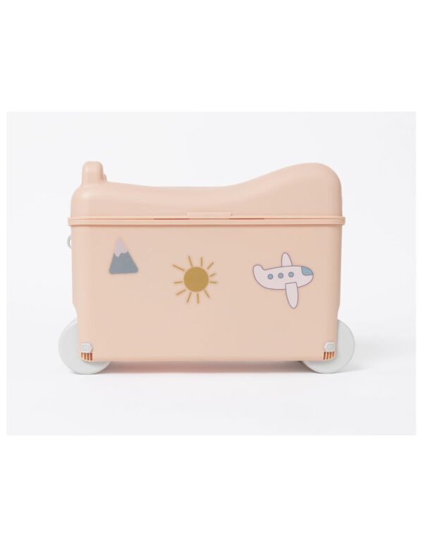 Little Roller Παιδική Βαλίτσα Ταξιδίου Καμπίνας Dusty Pink με 4 Ρόδες - Image 3