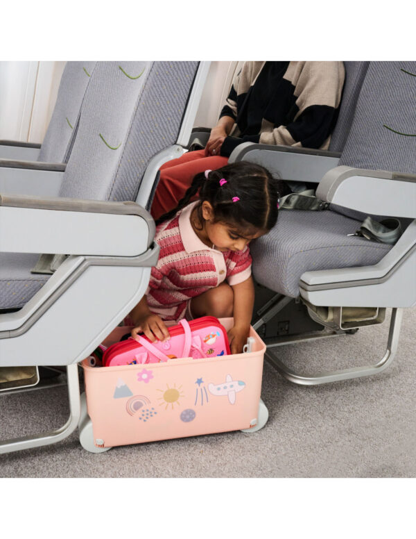 Little Roller Παιδική Βαλίτσα Ταξιδίου Καμπίνας Dusty Pink με 4 Ρόδες - Image 5