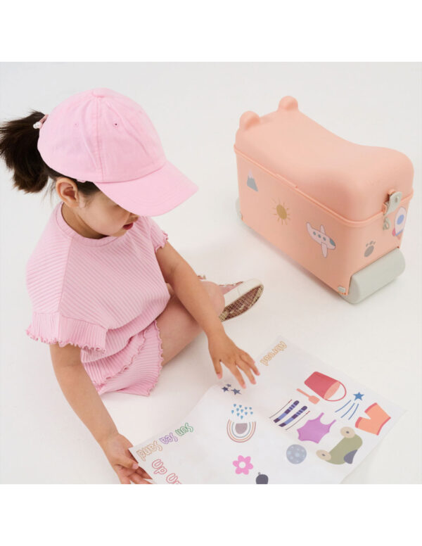 Little Roller Παιδική Βαλίτσα Ταξιδίου Καμπίνας Dusty Pink με 4 Ρόδες - Image 7