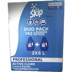 SKIP υγρό πλυντηρίου ρούχων 2x71μεζ 2x5lt 142 μεζουρες