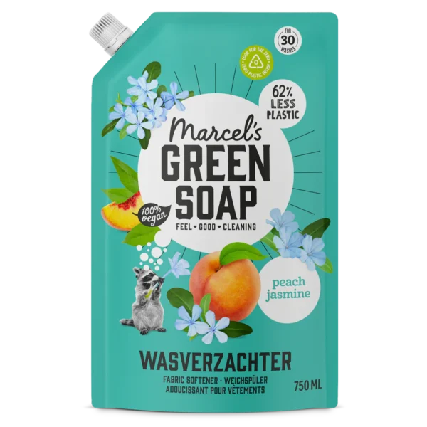 Marcel's Green Soap Μαλακτικό Ρούχων με αρωμα Ροδάκινο & Γιασεμί Ανταλλακτικό 750 ml - Image 1