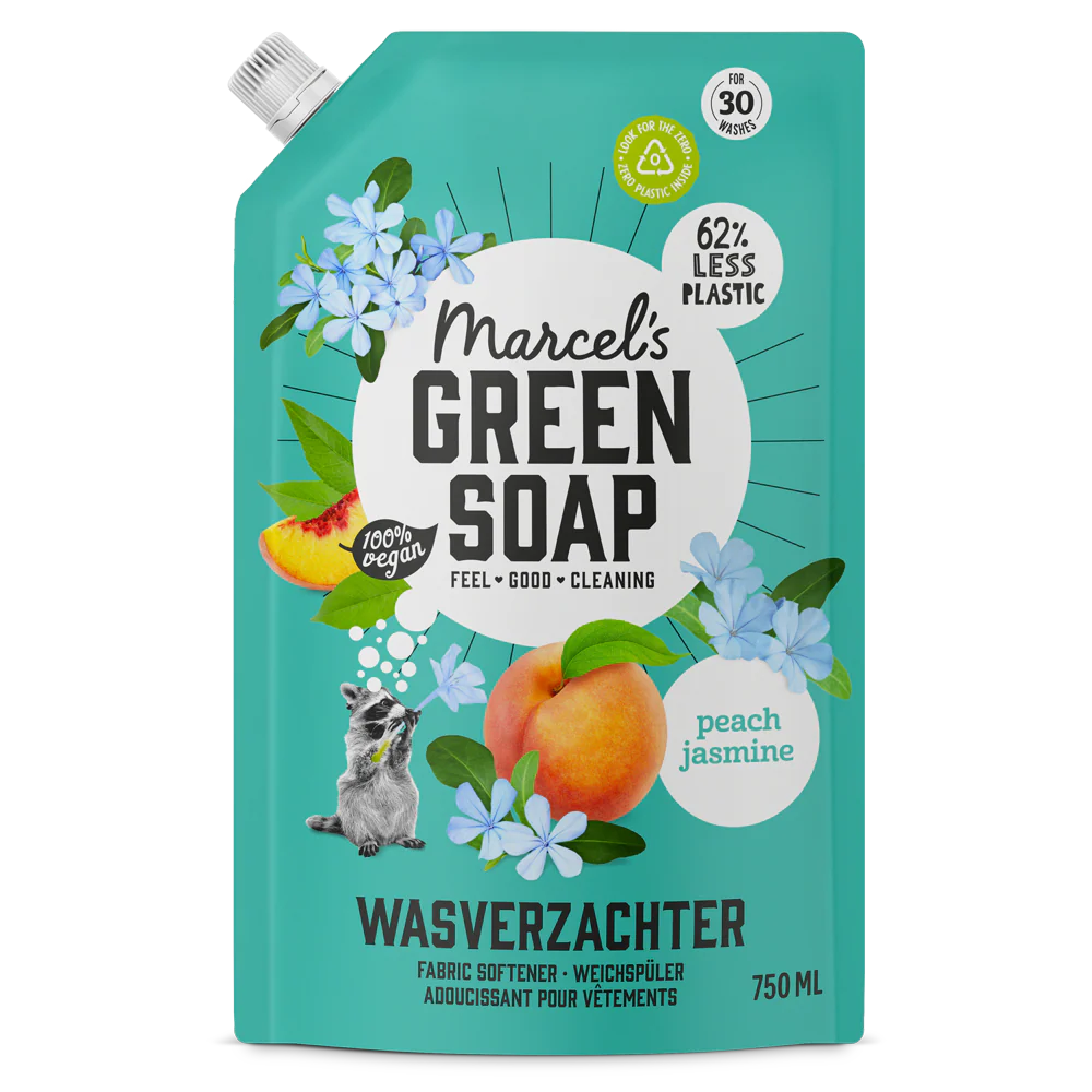 Marcel's Green Soap Μαλακτικό Ρούχων με αρωμα Ροδάκινο & Γιασεμί Ανταλλακτικό 750 ml Marcel's Green Soap Μαλακτικό Ρούχων με αρωμα Ροδάκινο & Γιασεμί Ανταλλακτικό 750 ml - Image 1