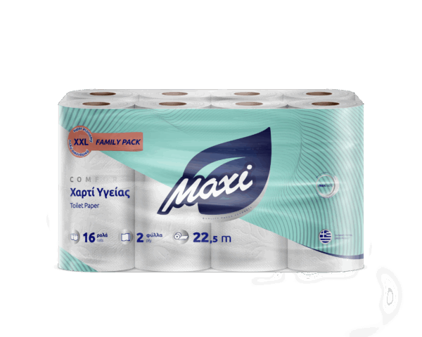 Maxi χαρτι υγειας 2φυλλο XXL 16 ρολλά - Image 1