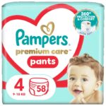 Pampers Premium Pants Jumbo Pack+ no4 9-15kg 58 τμχ - Image 2