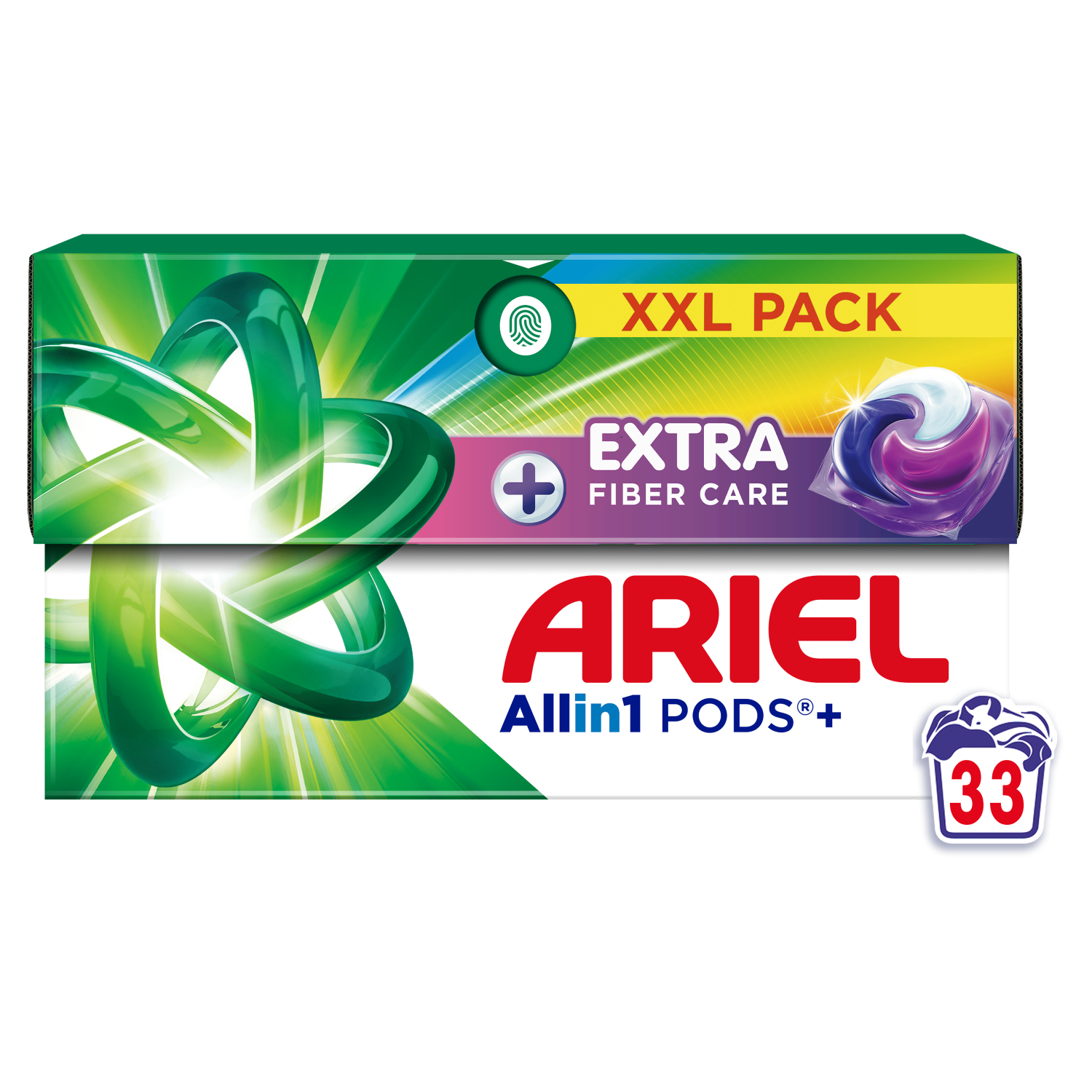 Ariel All In 1 Fiber Care Απορρυπαντικό Ρούχων (33 Κάψουλες) Ariel All In 1 Fiber Care Απορρυπαντικό Ρούχων (33 Κάψουλες) - Image 1