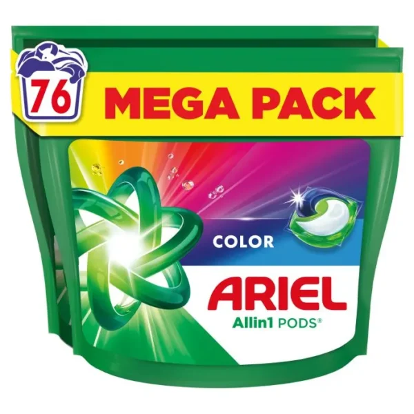Ariel All In 1 Pods απορρυπαντικό πλυντηρίου ρούχων σε κάψουλες color 1383,2 γρ 76μεζ - Image 3