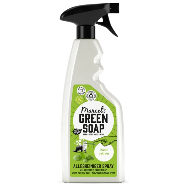 Marcel’s Green Soap καθαριστικό σπρέι γενικής χρήσης Βασιλικός & Βετιβέρ 500ml - Image 1