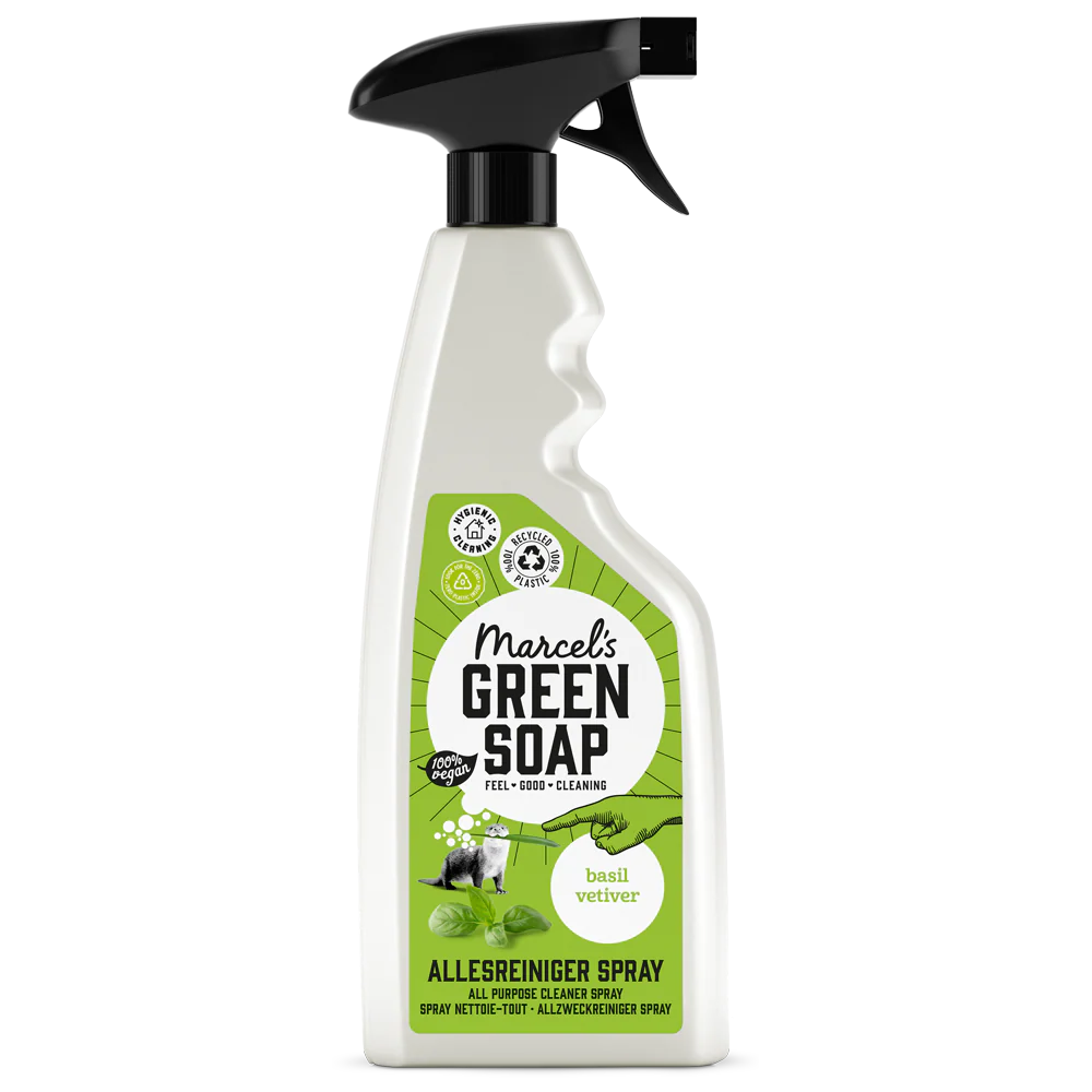 Marcel’s Green Soap καθαριστικό σπρέι γενικής χρήσης Βασιλικός & Βετιβέρ 500ml Marcel’s Green Soap καθαριστικό σπρέι γενικής χρήσης Βασιλικός & Βετιβέρ 500ml - Image 1