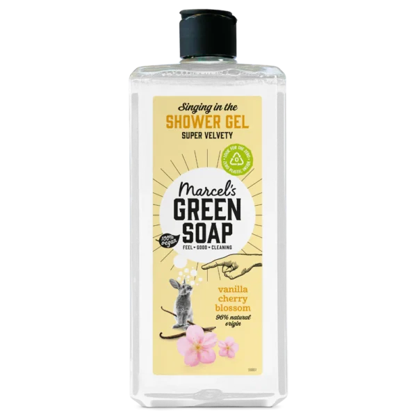 Marcel’s Green Soap Αφρόλουτρο Βανίλια & άνθη κερασιάς 300ml - Image 1