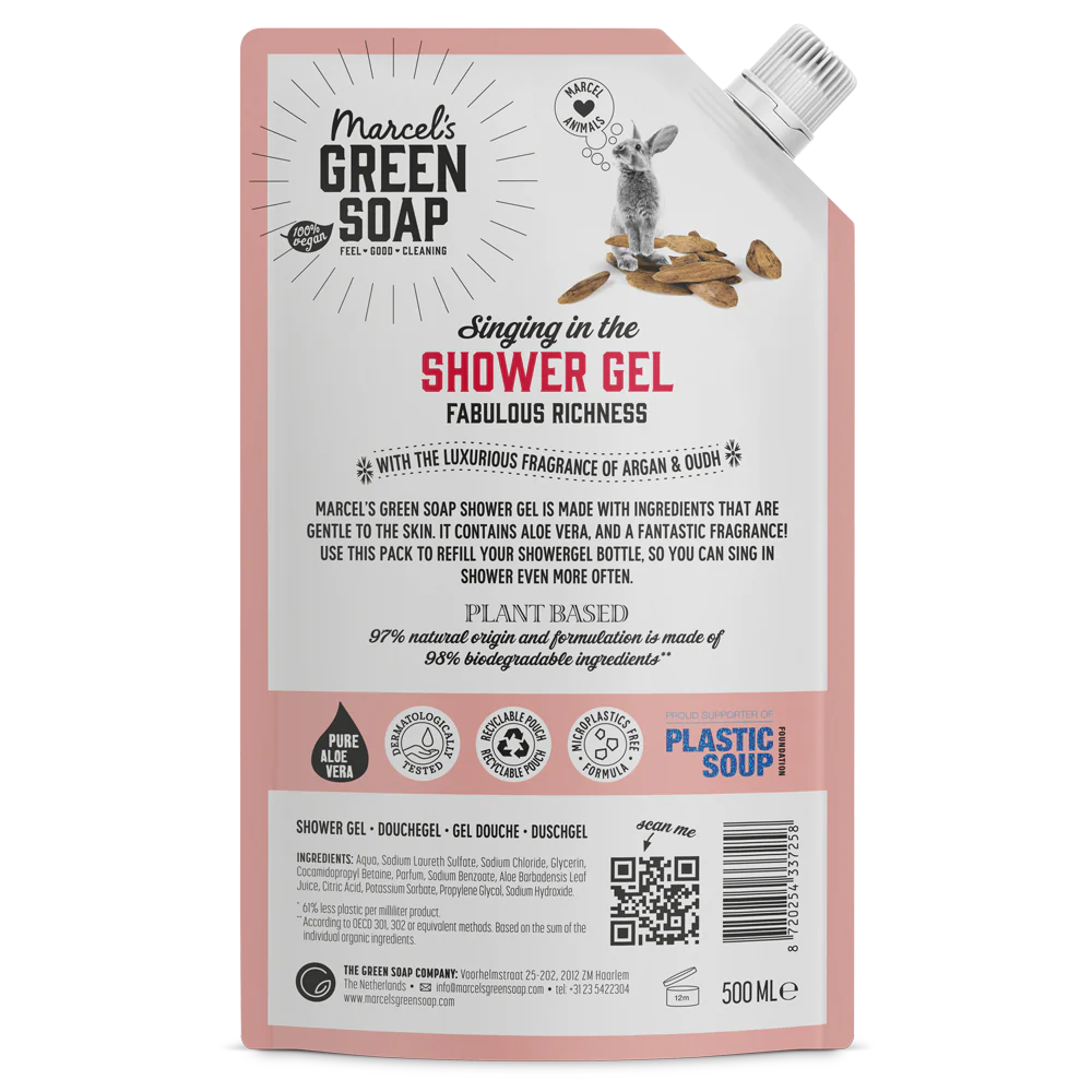Marcel's Green Soap Ανταλλακτικό Αφρόλουτρο  Άργκαν & Ουντ 500 ml Marcel's Green Soap Ανταλλακτικό Αφρόλουτρο  Άργκαν & Ουντ 500 ml - Image 2