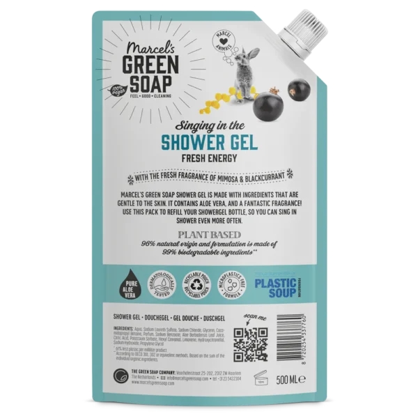 Marcel's Green Soap Αφρόλουτρο - Μιμόζα & Μαύρη Σταφίδα - Ανταλλακτικό - 500 ml - Image 2