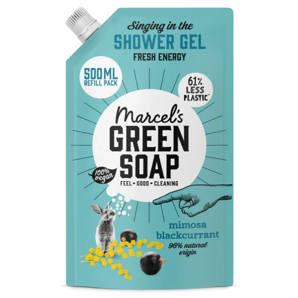 Marcel's Green Soap Αφρόλουτρο - Μιμόζα & Μαύρη Σταφίδα - Ανταλλακτικό - 500 ml - Image 1
