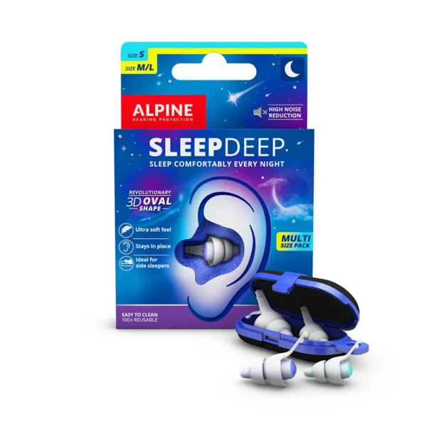 Alpine SleepDeep Multisize Ωτοασπίδες 2τμχ Λευκές - Image 1