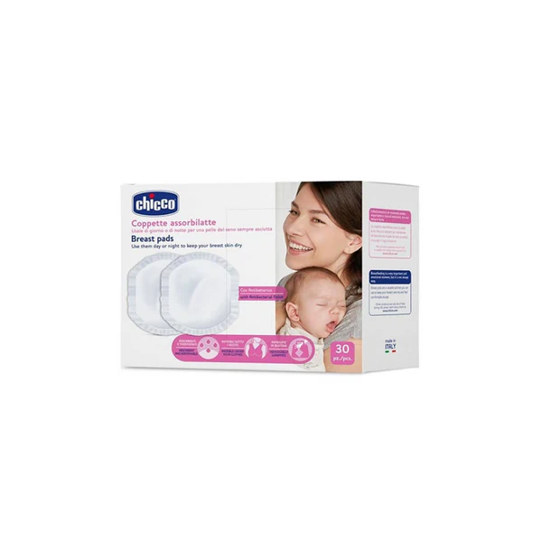 Chicco Αντιβακτηριακά Επιθέματα Στήθους 30 τμ Chicco Αντιβακτηριακά Επιθέματα Στήθους 30 τμχ - Image 1