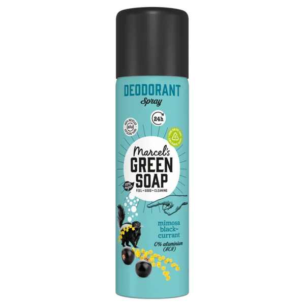 Marcel’s Green Soap αποσμητικό σπρέι Μιμόζα & Φραγκοστάφυλο 150ml - Image 1