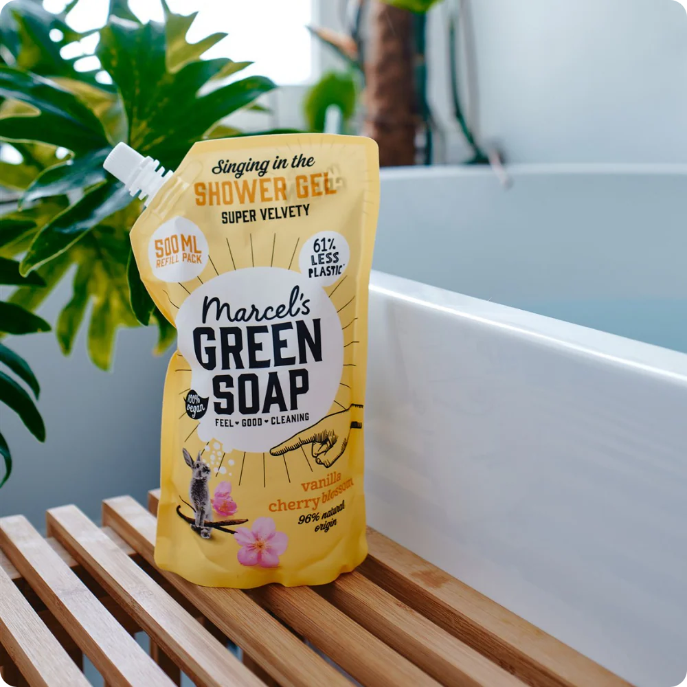 Marcel's Green Soap Ανταλλακτικό Αφρόλουτρο Βανίλια & Άνθος Κερασιάς 500 ml Marcel's Green Soap Ανταλλακτικό Αφρόλουτρο Βανίλια & Άνθος Κερασιάς 500 ml - Image 3