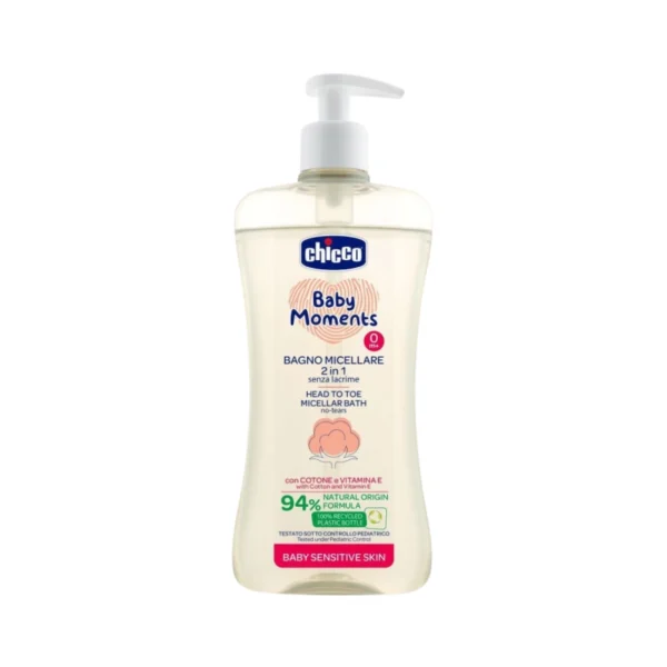 Chicco 2 σε 1 Σαμπουάν Αφρόλουτρο 500ml με Αντλία