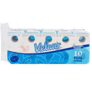 Maxi Χαρτί Υγείας Velour 10 Ρολά 3 Φύλλων (117gr/Ρολό)