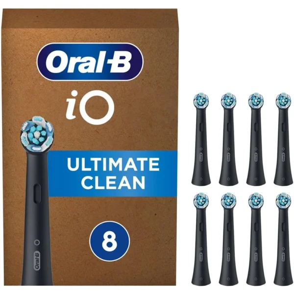 Oral-B iO Ultimate Clean Black Edition – Ανταλλακτικές Κεφαλές 8τμχ