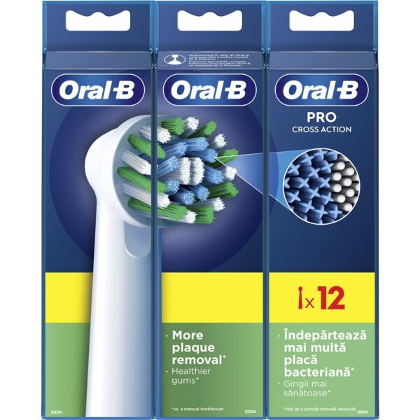 Oral-B Cross Action Ανταλλακτικές Κεφαλές για Ηλεκτρική Οδοντόβουρτσα 12τμχ