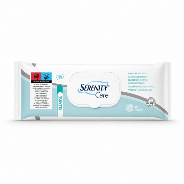 Serenity Wet Wipes υγρά μαντηλάκια για την ακρατεια 63 τμχ