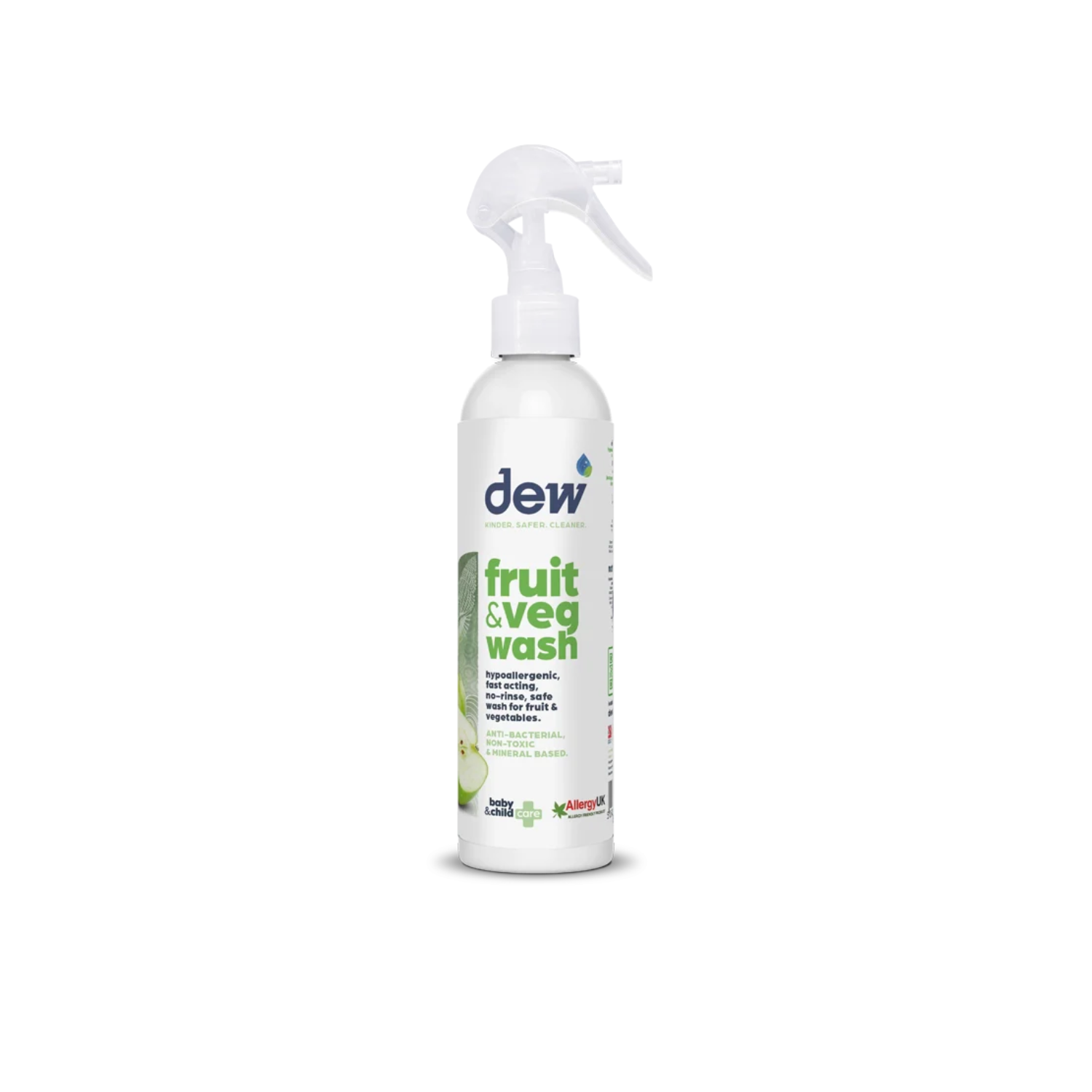 Dew Fruit & Veg Wash, Απολυμαντικό Καθαριστικό Spray Φρούτων και Λαχανικών, Χωρίς Τοξικά Χημικά, 250ml Dew Fruit & Veg Wash, Απολυμαντικό Καθαριστικό Spray Φρούτων και Λαχανικών Χωρίς Τοξικά Χημικά 250ml - Image 1