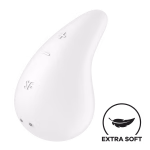 Satisfyer New Drop Mini Δονητής Μασάζ 8cm Λευκός