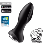 Satisfyer Rotator Plug 2 Πρωκτική Σφήνα με Δόνηση Μαύρη