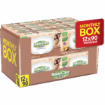 Μωρομάντηλα BabyCare Family Karite Monthly Box 12X90 τμχ