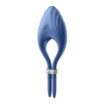 Satisfyer Duelist Blue – Δονούμενο Cock Ring για Ζευγάρια (Αδιάβροχο, USB) - Image 2