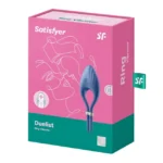 Satisfyer Duelist Blue – Δονούμενο Cock Ring για Ζευγάρια (Αδιάβροχο, USB)