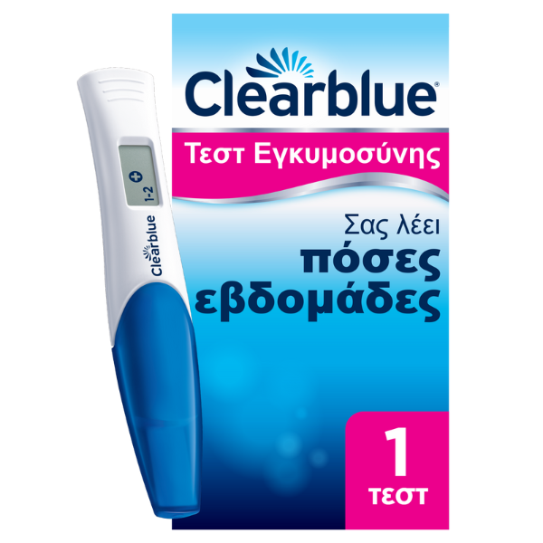 Clearblue Ψηφιακό Τεστ Εγκυμοσύνης με Δείκτη Σύλληψης, 1τεμ Clearblue Ψηφιακό Τεστ Εγκυμοσύνης με Δείκτη Σύλληψης, 1τεμ - Image 1
