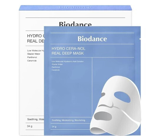 Biodance Cera-nol Real Deep Μάσκα Ομορφιάς Προσώπου για Ενυδάτωση Με Νιασιναμίδη 34gr Biodance Cera-nol Real Deep Μάσκα Ομορφιάς Προσώπου Νύχτας για Ενυδάτωση 1 τμχ x 34gr - Image 1