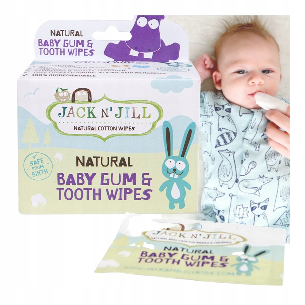 Jack n’ Jill Wet Wipes For Gums & Teeth Βρεφική Οδοντόβουρτσα Δαχτύλου για 0m+ 25τμχ