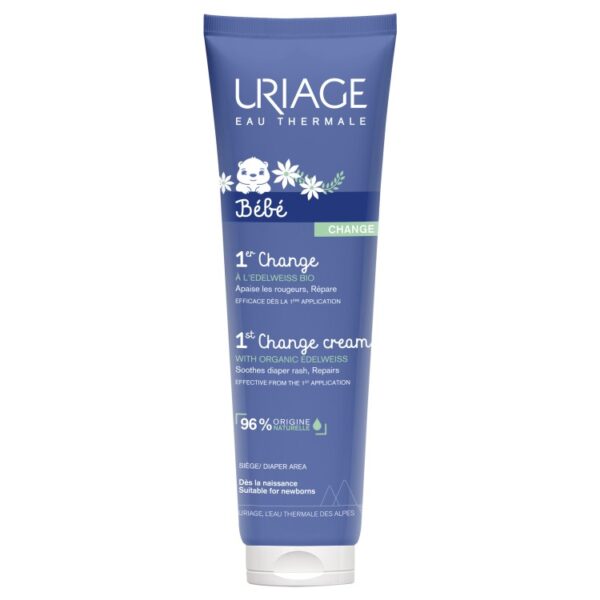 Uriage Bébé 1st Change με Edelweiss 100ml – Κρέμα Αλλαγής Πάνας για Κοκκινίλες