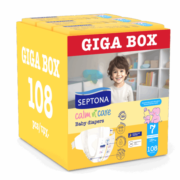 Septona Calm n’ Care Giga Pack No7 (15+ kg) 108 τεμ.