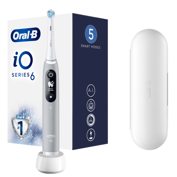 Oral-B iO Series 6 Grey Opal Ηλεκτρική Οδοντόβουρτσα, 1τεμ Oral-B iO Series 6 Grey Opal Ηλεκτρική Οδοντόβουρτσα, 1τεμ - Image 1