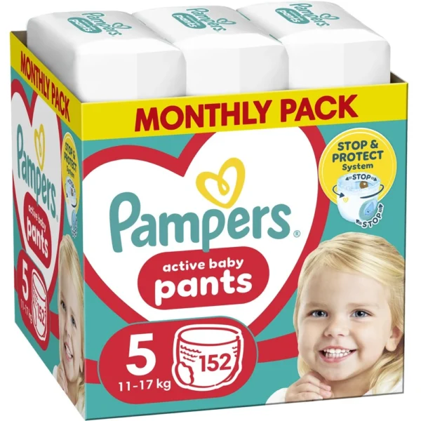 Pampers Pants Monthly Pack No5 (12–17 kg) 152 τεμ.