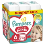 Πάνες Pampers Pants Monthly Pack Νο6 (15+kg) 132τεμ - Συνδρομητικό πακέτο